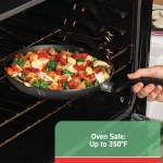 T-fal Initiatives Nonstick Stockpot 8 Quart Oven Safe 350F Cookware, Pots and Pans, Dishwasher Safe Black - Image 3