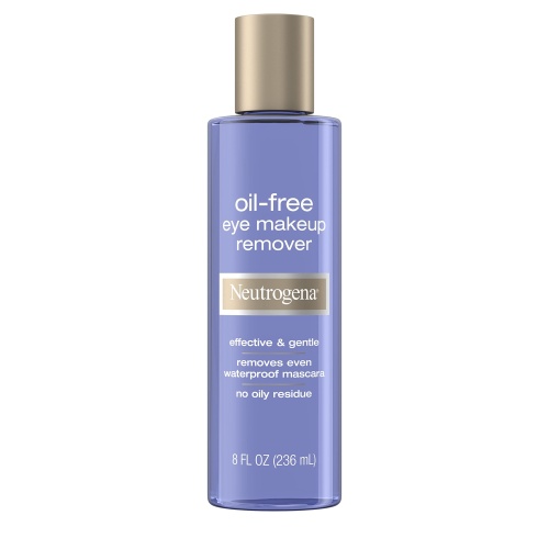 Neutrogena Gentle Oil-Free Eye Makeup Remover & Cleanser for Sensitive Eyes, Non-Greasy Makeup Remover, Waterproof Mascara Remover, Dermatologist & Ophthalmologist Tested, 8 fl. oz - Image 1