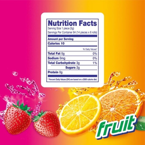 Mentos Candy, Mint Chewy Candy Roll, Fruit, Non-Melting, 1.32 Oz , 6 count(Pack of 1) - Image 6