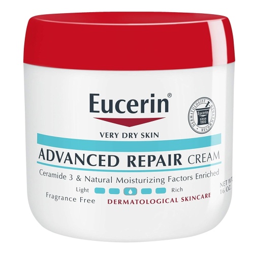 Eucerin Advanced Repair Body Cream, Fragrance Free Body Cream for Dry Skin, 16 Oz Jar - Image 1