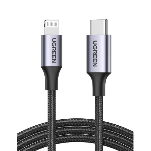 UGREEN USB C to Lightning Cable 6FT - MFi Certification Lightning Cable Compatible with iPhone 14/14 Pro/14 Pro Max, iPhone 13/12/11/X/XR/XS/8 Series, iPad 9, AirPods Pro, and More - Image 1