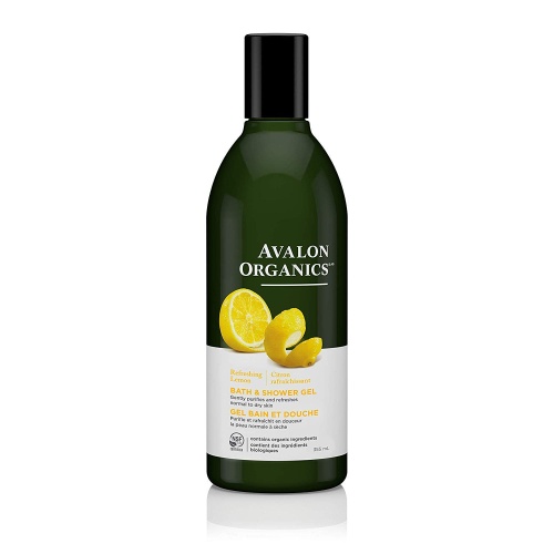 Avalon Organics Bath & Shower Gel, Refreshing Lemon, 12 Oz - Image 1