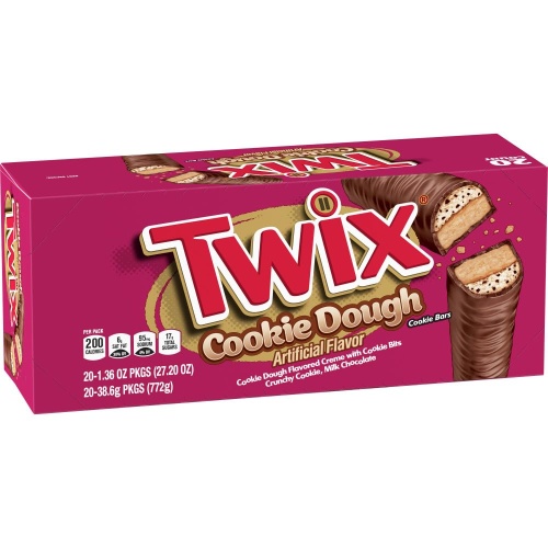 TWIX Cookie Dough Milk Chocolate Bars, 1.36 oz (Pack of 20) - Image 1