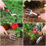 Gardening Tool Set, 8 Pieces Aluminum Heavy Duty Gardening Kit with Ergonomic Handles, Gardening Bag, Ideal Gardening Tool Set - Gifts for Men and Women - Image 6