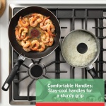 T-fal Initiatives Nonstick Stockpot 8 Quart Oven Safe 350F Cookware, Pots and Pans, Dishwasher Safe Black - Image 5