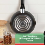 T-fal Initiatives Nonstick Stockpot 8 Quart Oven Safe 350F Cookware, Pots and Pans, Dishwasher Safe Black - Image 4