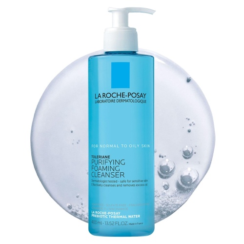 La Roche-Posay Toleriane Purifying Foaming Facial Cleanser, Oil Free Face Wash for Oily Skin and for Sensitive Skin with Niacinamide, Pore Cleanser Won’t Dry Out Skin, Unscented - Image 1