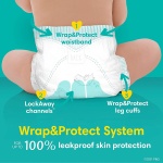 Pampers Baby Diapers and Wipes Starter Kit, Swaddlers Disposable Sizes 1 (198 Count) & 2 (186 Count) with Sensitive Water Based 12X Multi Pack Pop-Top Refill (1008 Count) - Image 7