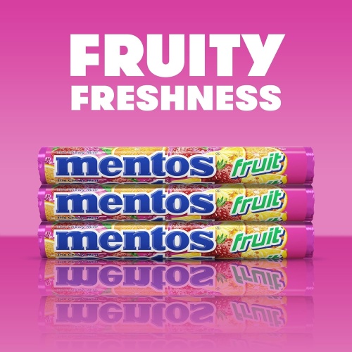 Mentos Candy, Mint Chewy Candy Roll, Fruit, Non-Melting, 1.32 Oz , 6 count(Pack of 1) - Image 4