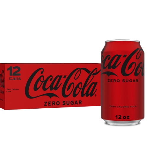 Coke Zero Sugar Cola Soda, 12 oz, 12 Pack (Package May Vary) - Image 1