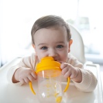 Dr. Brown's Milestones, Baby's First Straw Cup Sippy Cup with Straw, 6m+, 9oz/270ml, 2 Pack, Dark Blue & Vintage Yellow, BPA Free - Image 13
