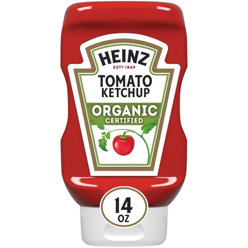 Heinz Organic Tomato Ketchup, 14 oz Bottle - Image 1