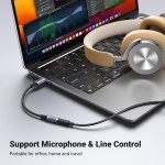 UGREEN USB C to 3.5mm Audio Adapter Type C to Headphone Aux Jack Dongle 24bit/96kHz HiFi DAC Cable Cord Compatible with iPhone 16 15 Pro Max/16 Plus, iPad, Galaxy S25 S24 Ultra, Pixel 9, Grey - Image 6