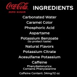 Coke Zero Sugar Cola Soda, 12 oz, 12 Pack (Package May Vary) - Image 4