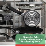 T-fal Initiatives Nonstick Stockpot 8 Quart Oven Safe 350F Cookware, Pots and Pans, Dishwasher Safe Black - Image 2