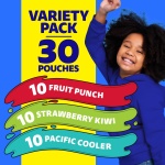 Capri Sun Fruit Punch, Strawberry Kiwi and Pacific Cooler Flavored Juice Drink Blend Variety Pack, 30 ct Box, 6 fl oz Pouches - Image 8