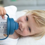 Dr. Brown's Milestones, Baby's First Straw Cup Sippy Cup with Straw, 6m+, 9oz/270ml, 2 Pack, Dark Blue & Vintage Yellow, BPA Free - Image 11