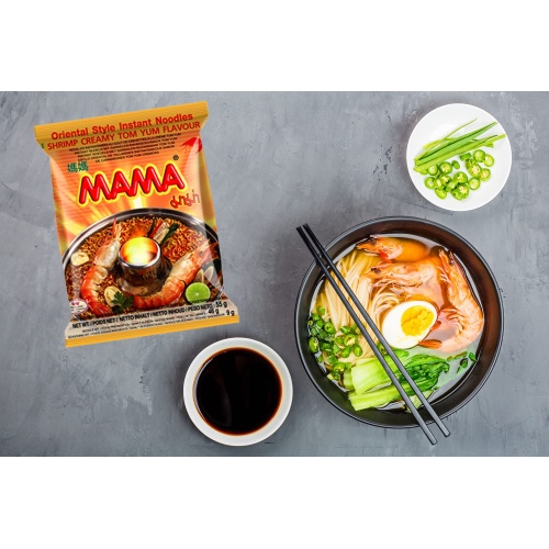 MAMA Ramen Style Instant Oriental Noodles Variety 30 Pack, Chicken, Pork, Creamy Shrimp - Image 6
