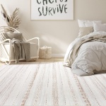 Area Rug Living Room Rugs: 5x7 Washable Boho Large Neutral Farmhouse Soft Moroccan Stain Resistant Indoor Floor Carpet for Bedroom Nursery Kids Playroom Office Dining Room Home House Decor- Brown - Image 5