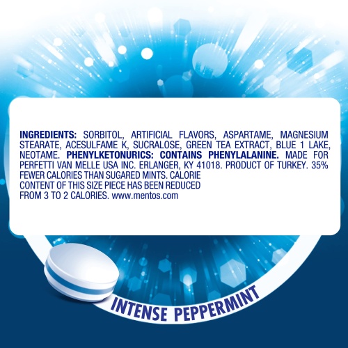 Mentos Clean Breath Sugarfree Hard Mint, 150pc, Intense Peppermint (Pack of 4 Bottles) - Image 3