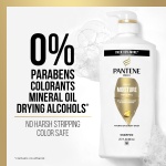Pantene Shampoo & Conditioner Set, Daily Moisture Renewal with Pro-V Nutrients for Dry, Color-Treated Hair, Long-Lasting Hydration & Nourishment, 27.7 Fl Oz Each, 2-Pack + Miracle Rescue Shot (0.5 Oz) - Image 10
