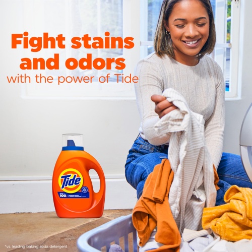 Tide Liquid Laundry Detergent, Original, 64 loads, 84 fl oz, HE Compatible (Packaging May Vary) - Image 8