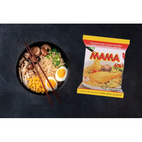 MAMA Ramen Style Instant Oriental Noodles Variety 30 Pack, Chicken, Pork, Creamy Shrimp - Image 8