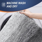 OLANLY Bathroom Rugs Mat 30x20, Extra Soft Absorbent Microfiber Bath Rugs, Rubber Backing, Quick Dry, Machine Washable Bath Mats for Bathroom Floor, Tub, Shower and Home Decor Accessories, Grey - Image 3