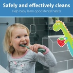 Dr. Brown's Infant-to-Toddler Training Toothbrush Set with Fluoride-Free Baby Toothpaste, Strawberry - Giraffe - 1.4oz - 0-3 years - Image 14