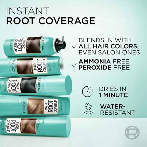 L'Oreal Paris Root Cover Up Temporary Gray Concealer Spray, Hair Color Spray with Filling & Thickening Coverage, Dark Blonde, Packaging May Vary - Image 5