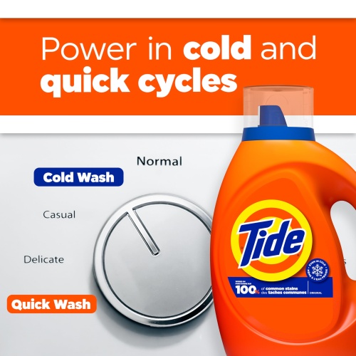 Tide Liquid Laundry Detergent, Original, 64 loads, 84 fl oz, HE Compatible (Packaging May Vary) - Image 6