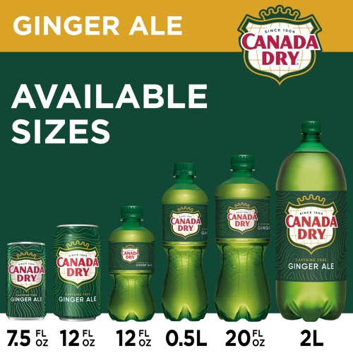 Canada Dry Ginger Ale Soda, 12 fl oz cans, 12 pack - Image 12