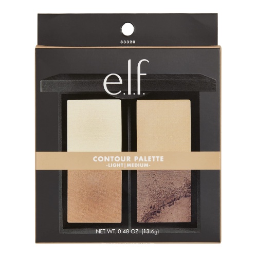 e.l.f. Contour Palette, 4 Shades, Customizable, Easy to Apply, Sculpts, Shades, Brightens, Light/Medium, Infused with Vitamin E, All-Day Wear, 0.56 Oz - Image 5