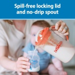 Dr. Brown's Baby Formula Mixing Pitcher with Adjustable Stopper, Locking Lid, & No Drip Spout, 32oz, BPA Free, Teal - Image 4