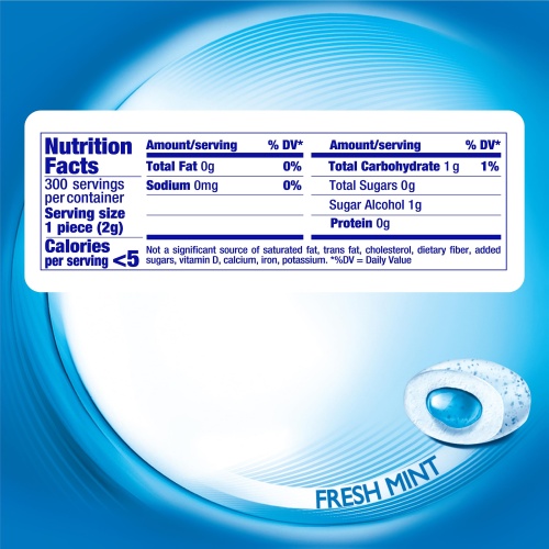 Mentos Pure Fresh Sugar-Free Chewing Gum with Xylitol, Fresh Mint, 50 Piece Bottle (Bulk Pack of 6) - Image 4