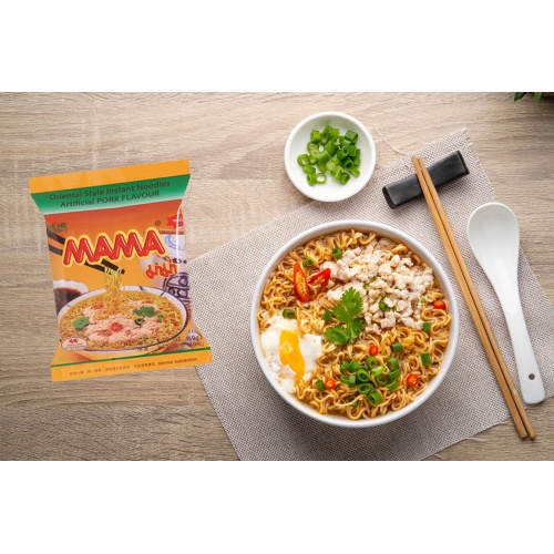 MAMA Ramen Style Instant Oriental Noodles Variety 30 Pack, Chicken, Pork, Creamy Shrimp - Image 7