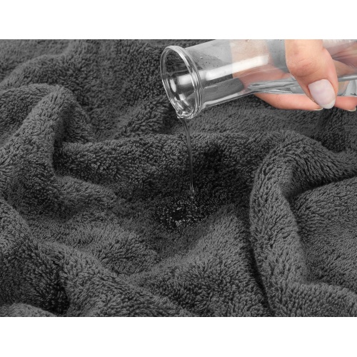 American Soft Linen Luxury 4 Piece Bath Towel Set, 600 GSM 100% Cotton Turkish Bath Towels for Bathroom, 27x54 in Large Bathroom Shower Towels, Dark Gray - Image 6