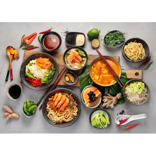 MAMA Ramen Style Instant Oriental Noodles Variety 30 Pack, Chicken, Pork, Creamy Shrimp - Image 3