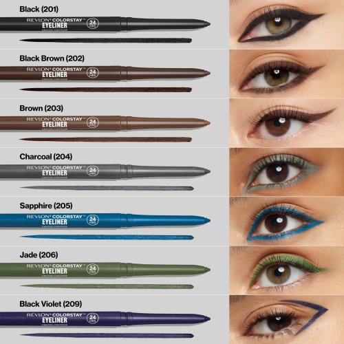 Revlon ColorStay Eyeliner Pencil, Eye Makeup Stocking Stuffers for Women, Built-In Sharpener, Waterproof, Smudgeproof, 202 Black Brown, 0.01 oz (Pack of 1) - Image 3