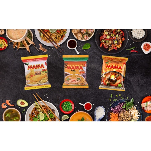 MAMA Ramen Style Instant Oriental Noodles Variety 30 Pack, Chicken, Pork, Creamy Shrimp - Image 4