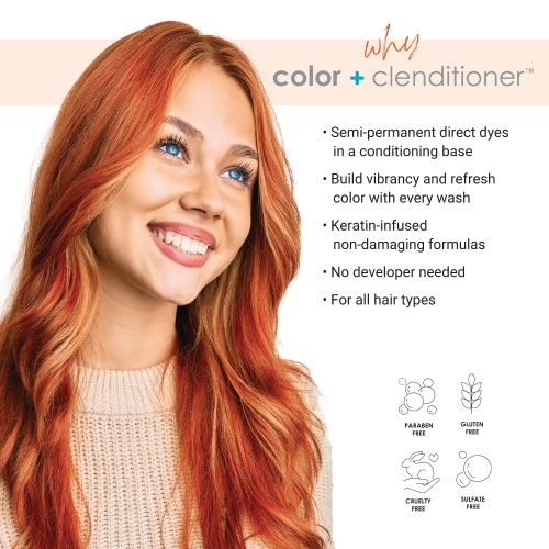 Keracolor Clenditioner COPPER Hair Dye - Semi Permanent Hair Color Depositing Conditioner, 12 Fl. Oz. - Image 7