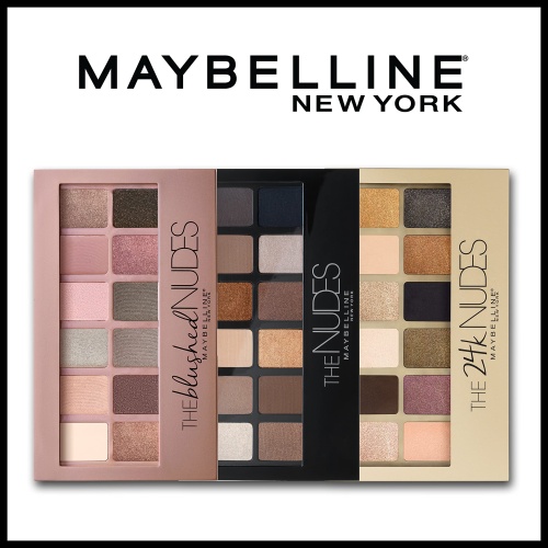 Maybelline The Blushed Nudes Eyeshadow Palette Makeup, 12 Pigmented Matte & Shimmer Shades, Blendable Powder, 1 Count - Image 2