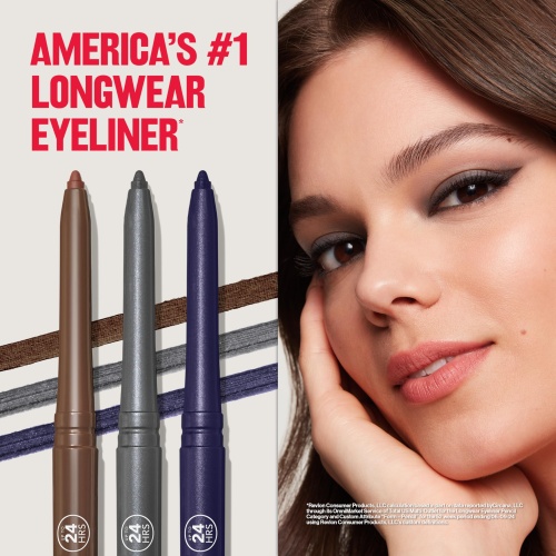 Revlon ColorStay Eyeliner Pencil, Eye Makeup Stocking Stuffers for Women, Built-In Sharpener, Waterproof, Smudgeproof, 202 Black Brown, 0.01 oz (Pack of 1) - Image 4